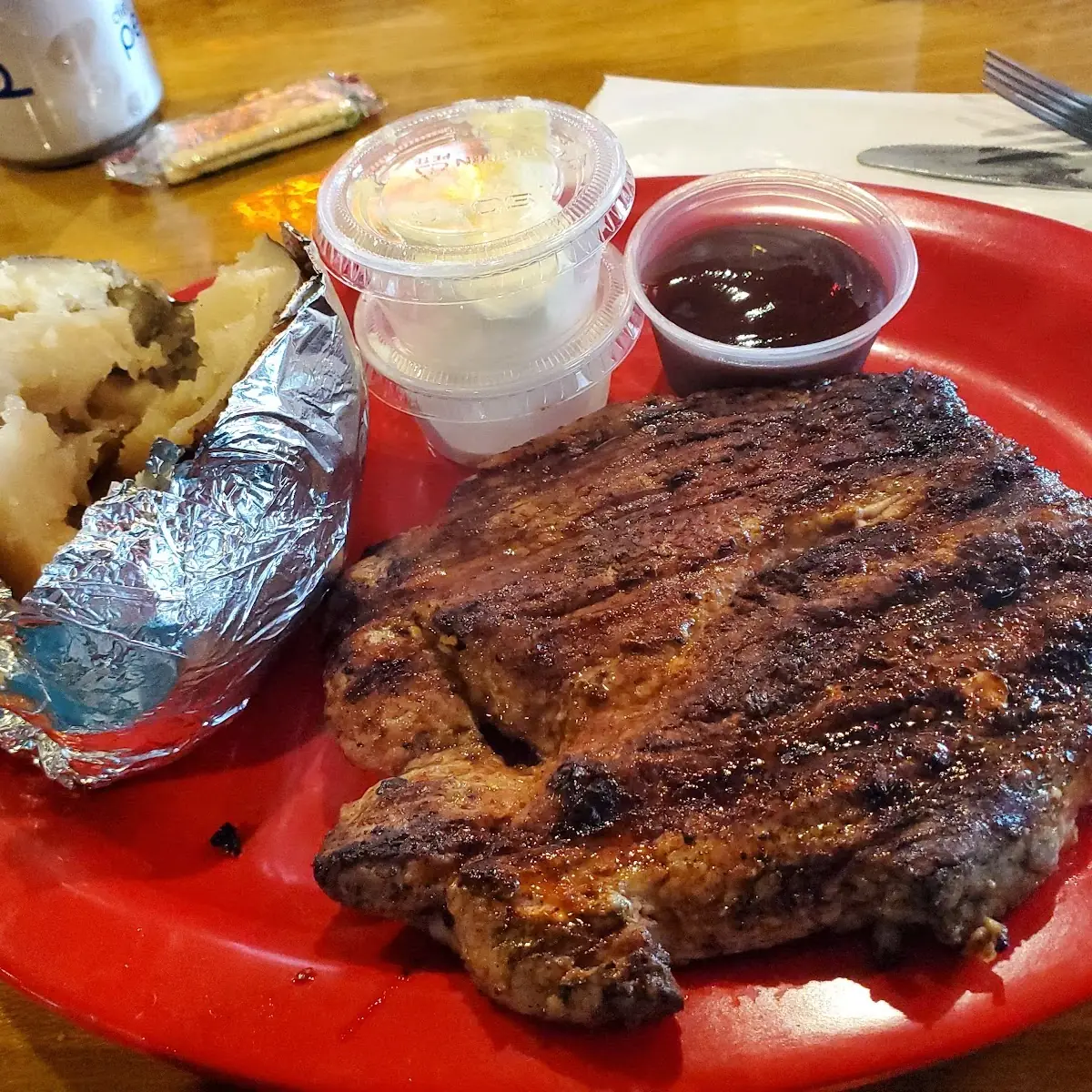 Pork Chop Baked Potato