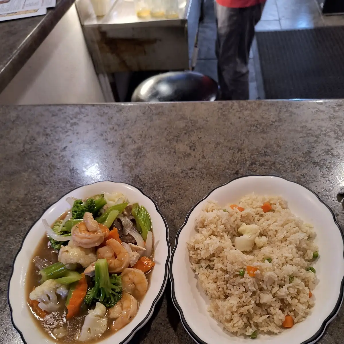 Triple Delight and Fried Rice