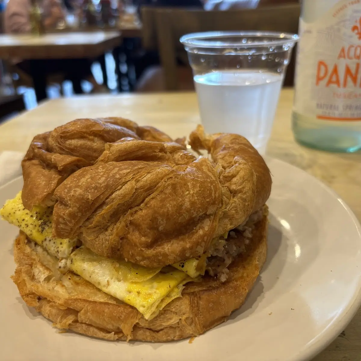 Bacon Eggs and Gouda Croissant