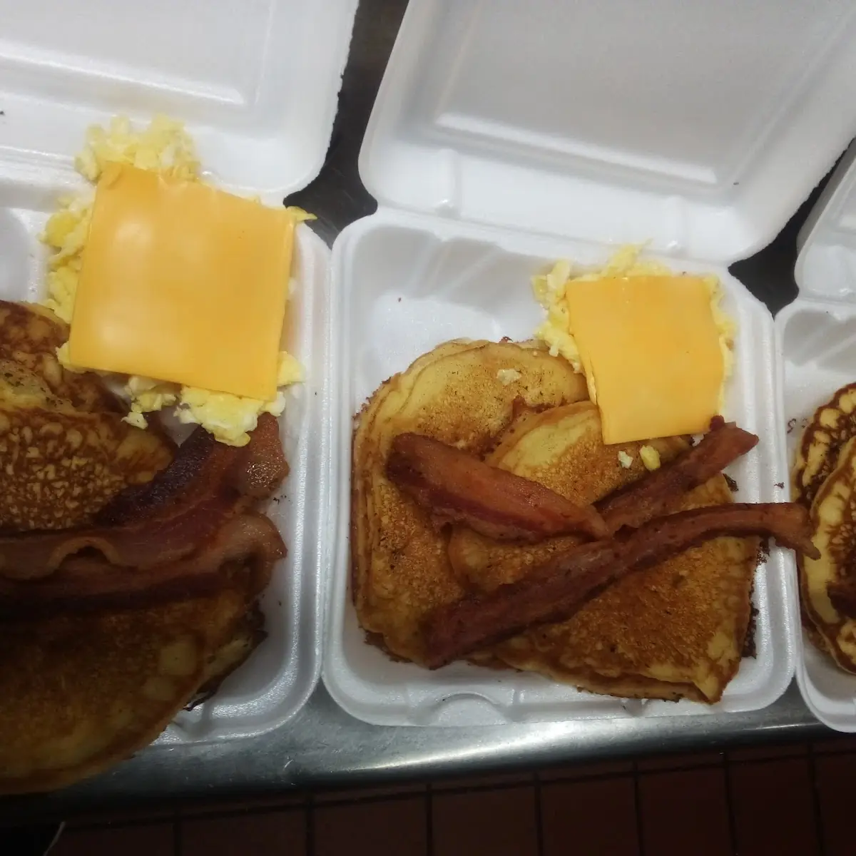 Bacon Eggs Pancakes