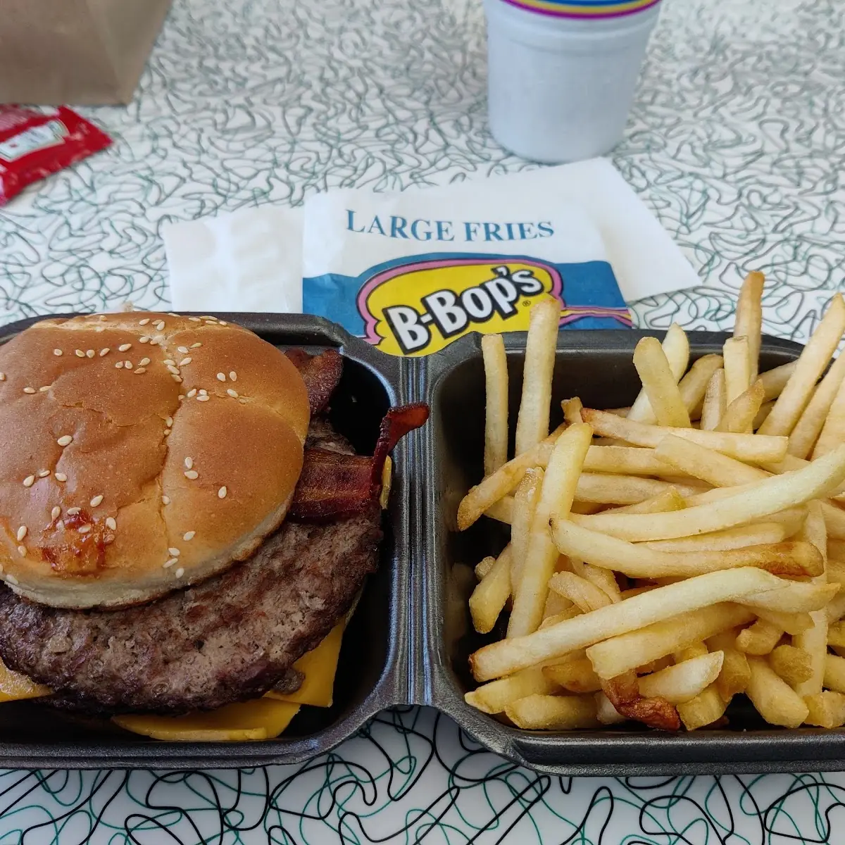 Double Bacon Western Burger