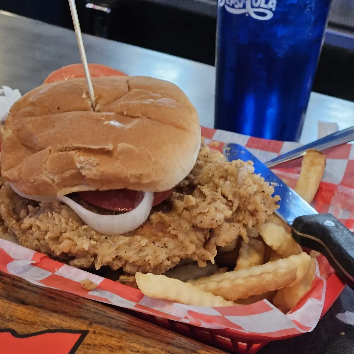Breaded Pork Tenderloin Sandwich