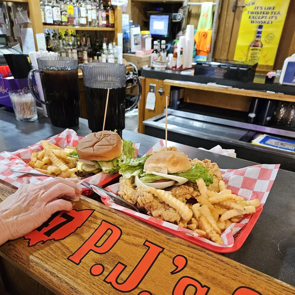 Tenderloin Sandwich and Fry's