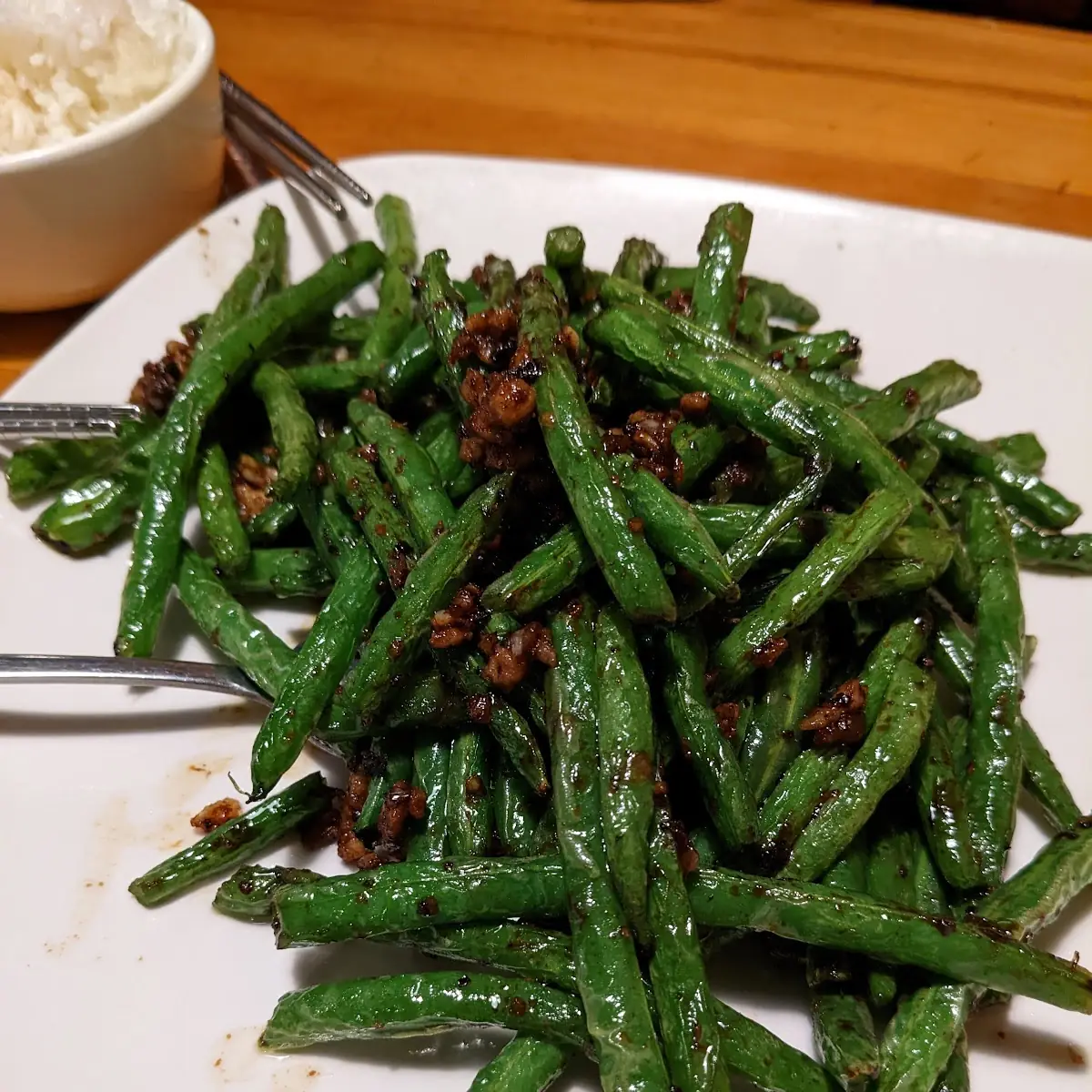 Ground Pork with String Beans