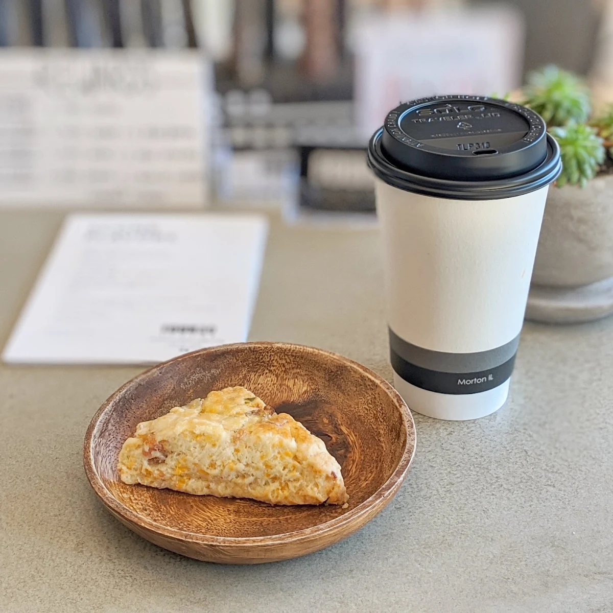 Bacon & Cheddar Scone Pumpkin Spice Latte