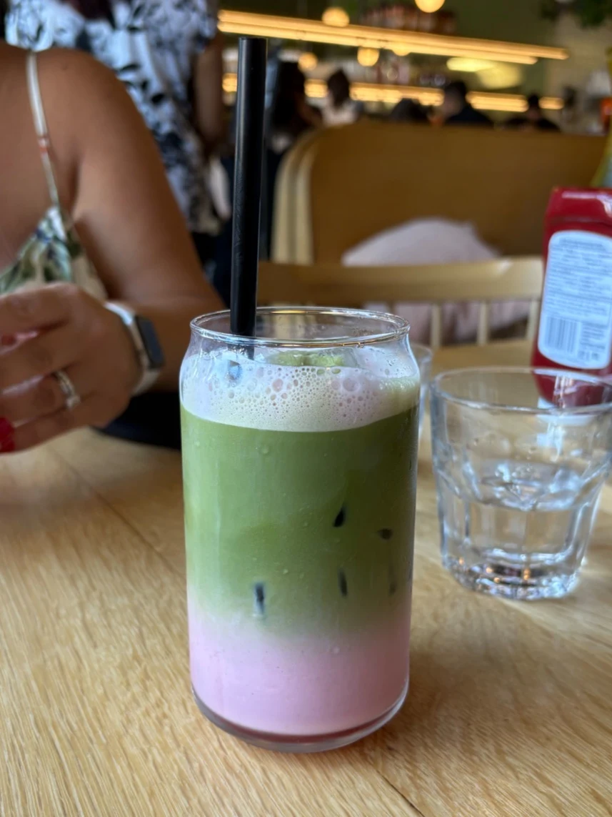 Strawberry Matcha Latte