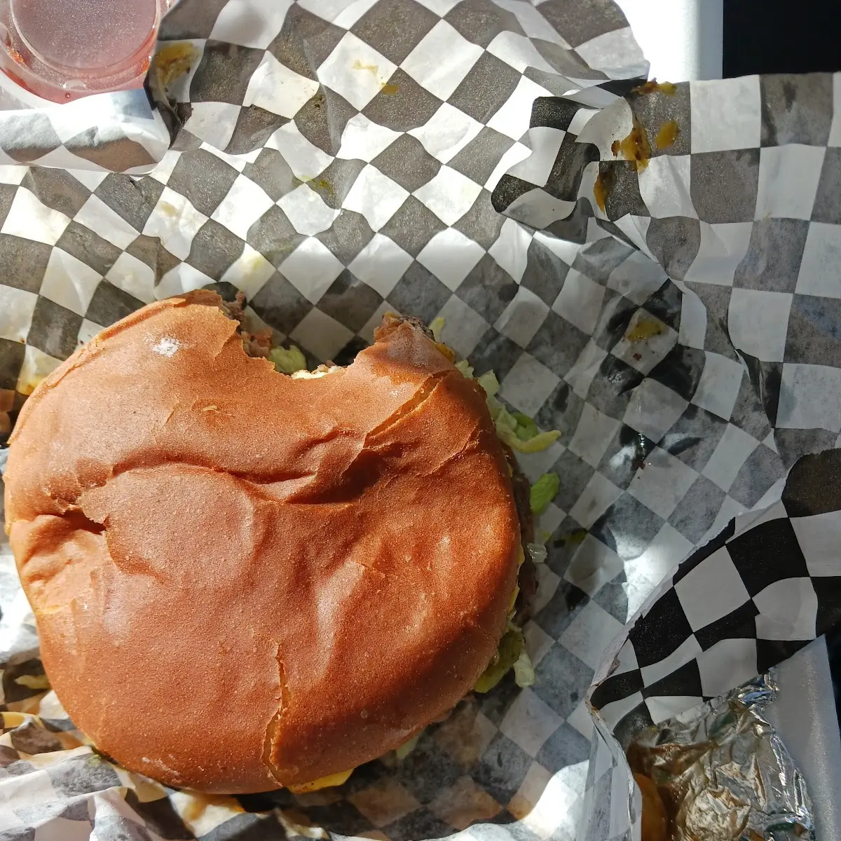 Cheese Burger with Green Chili