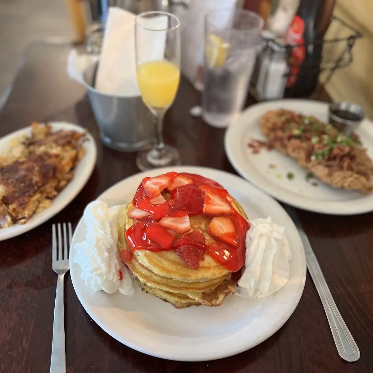 Strawberry Cheesecake Pancakes