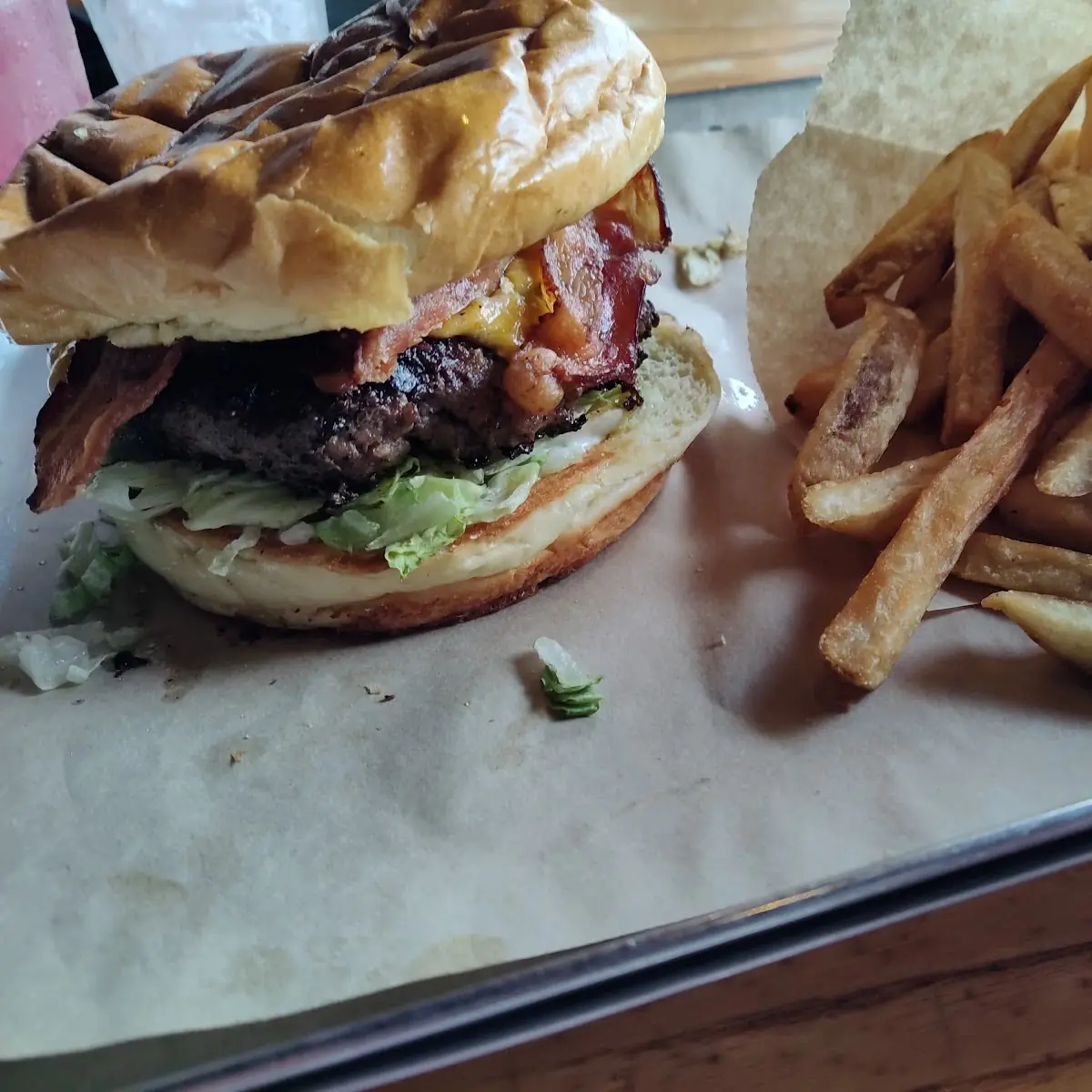 Bacon Cheeseburger Deluxe with Fries