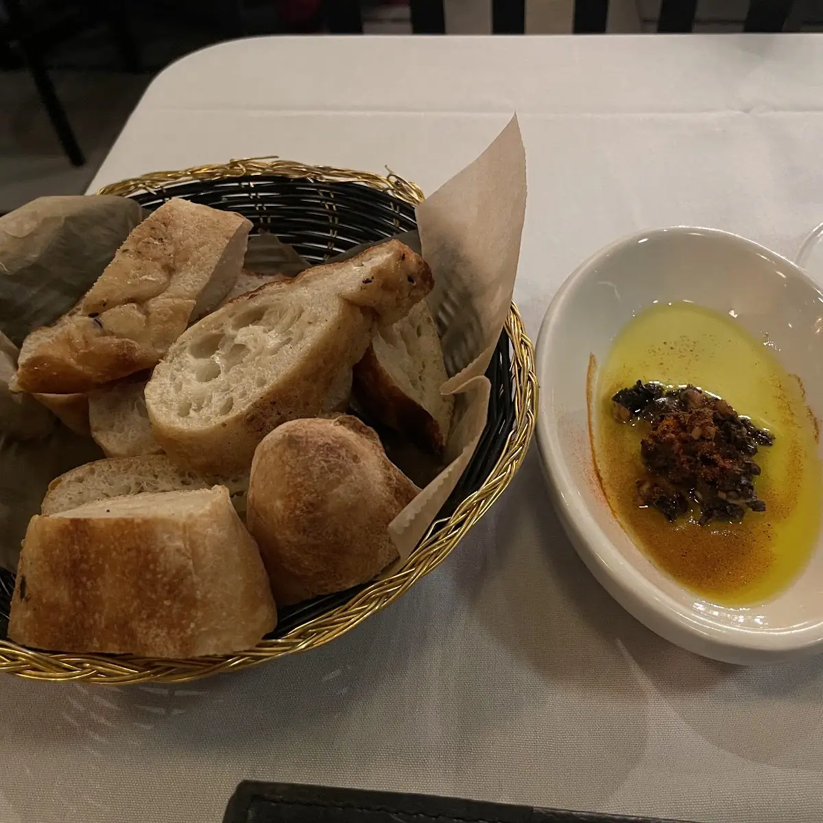 Bread with Olive Oil Dip