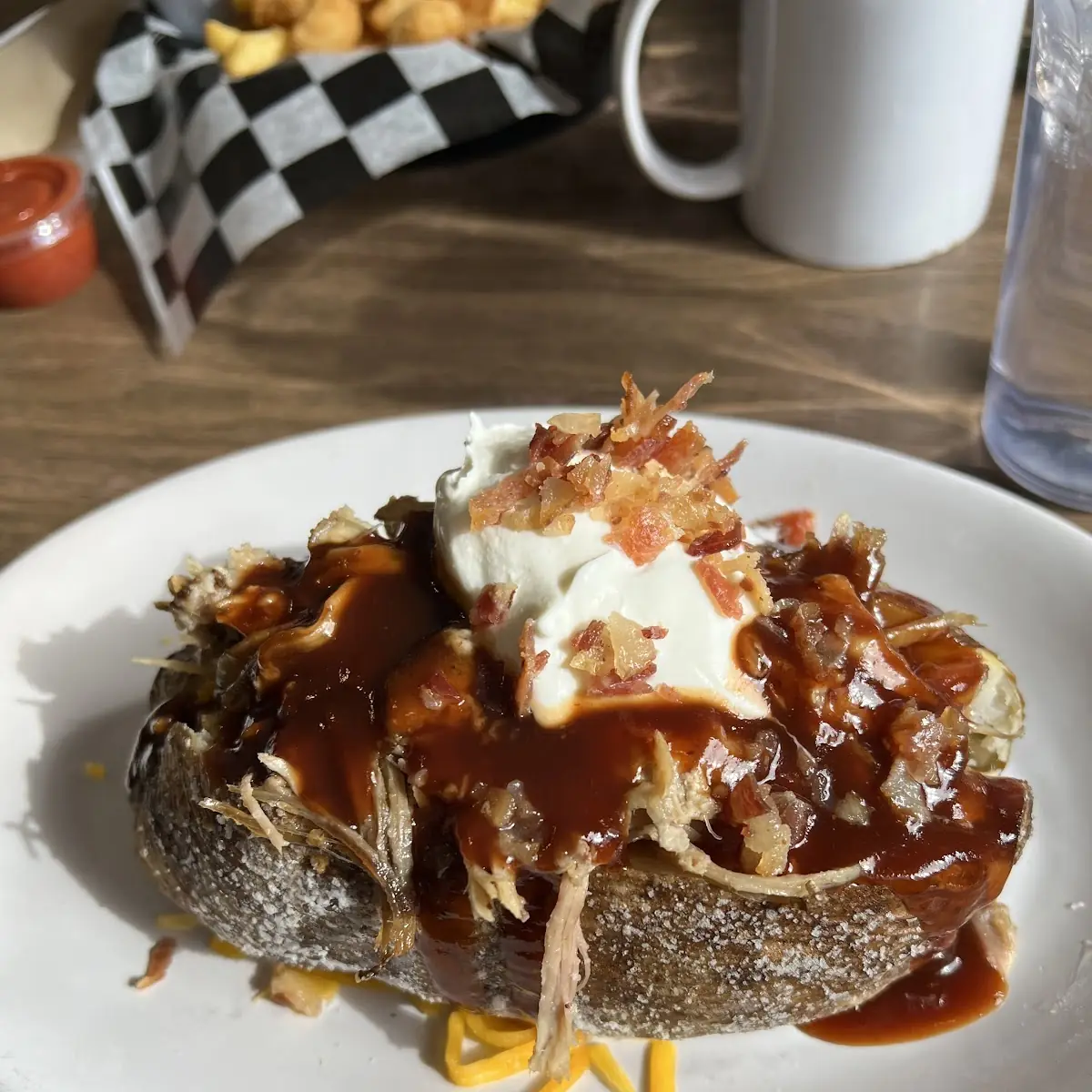 Pulled Pork Loaded Baked Potato