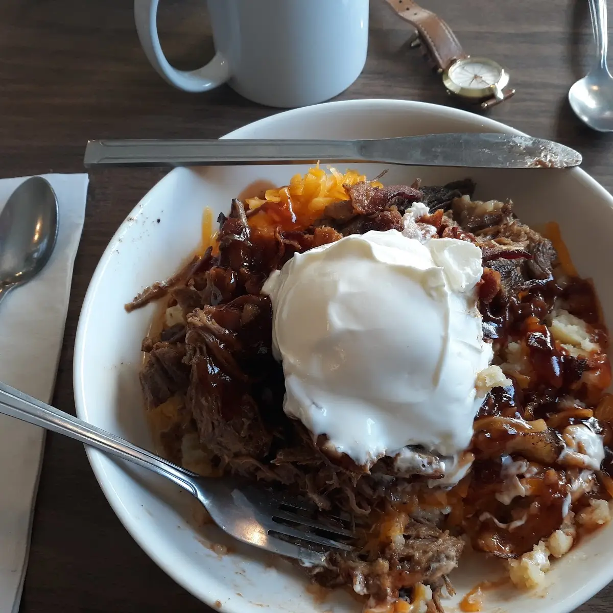 Pulled Pork Mashed Potato Bowl