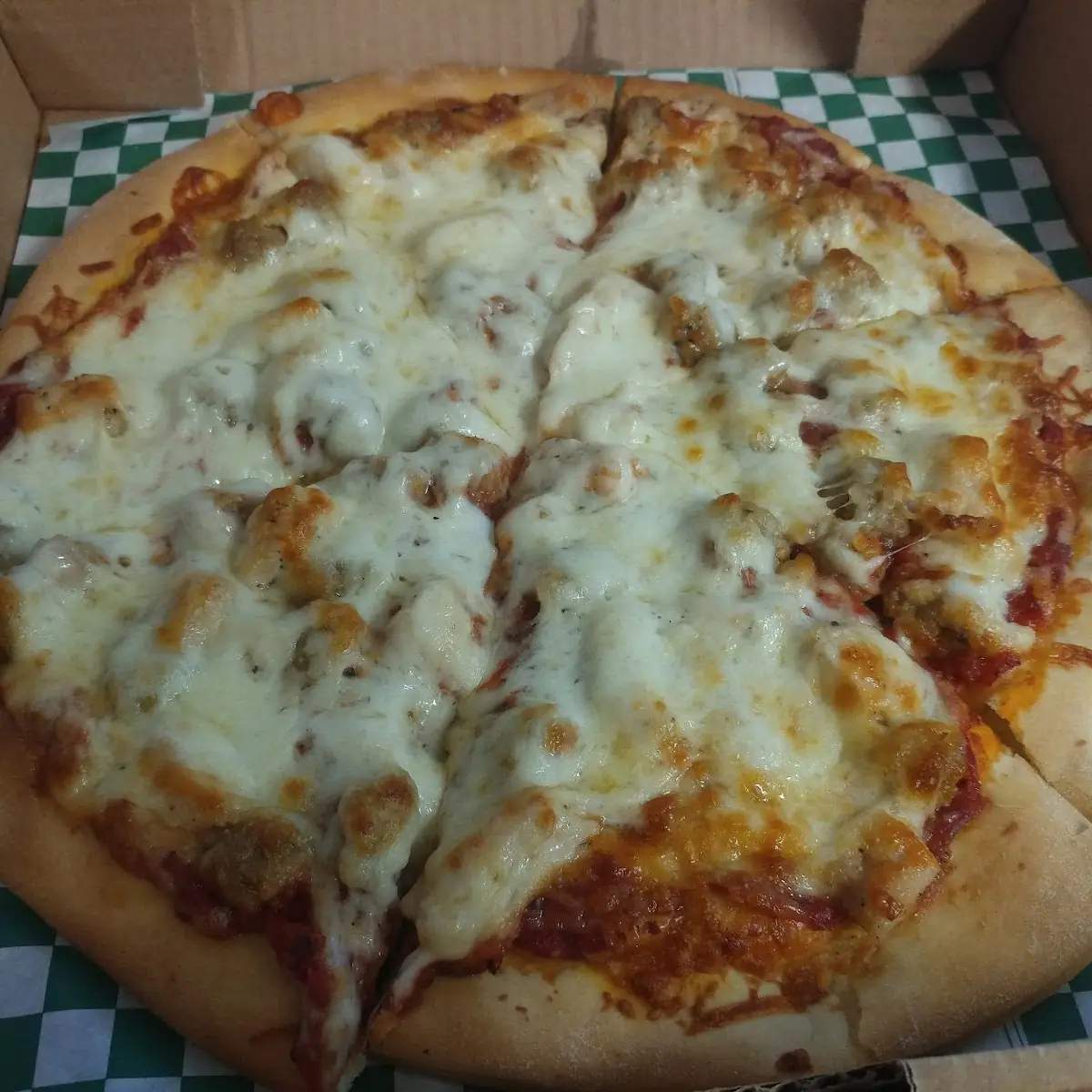 Chicken and Sausage Pizza