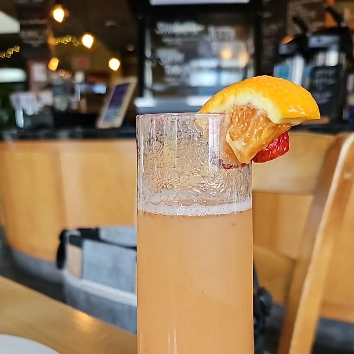 Mango Strawberry Mimosa