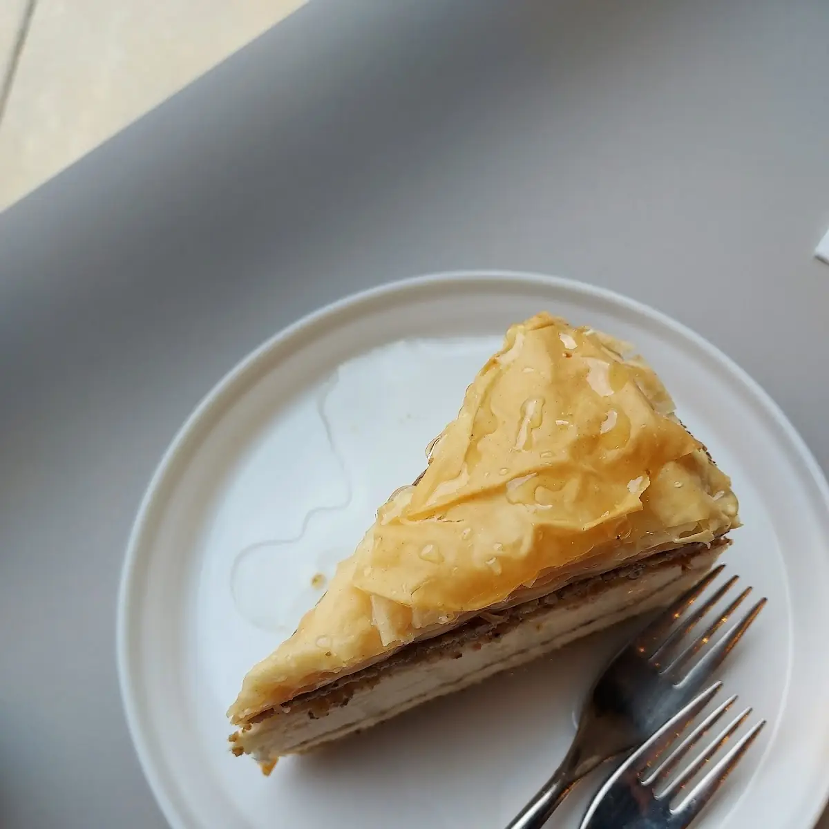 Baklava Cheesecake Slice