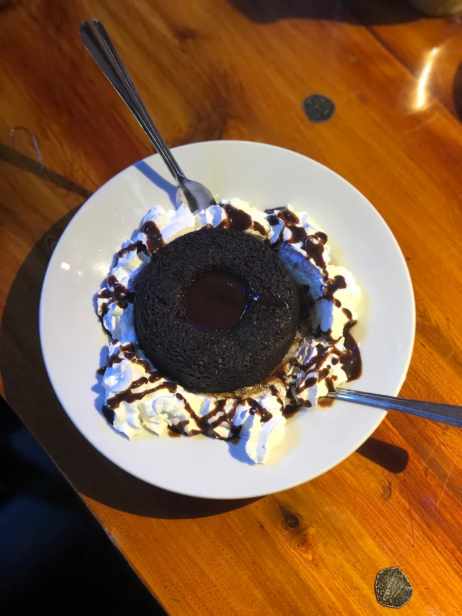 Black and White Lava Cake