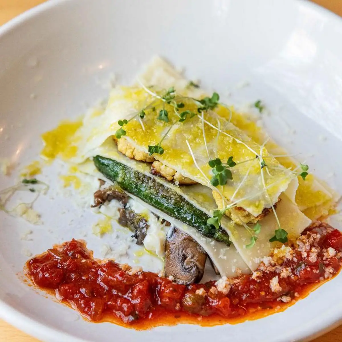 Black Truffle Vegetable Lasagna