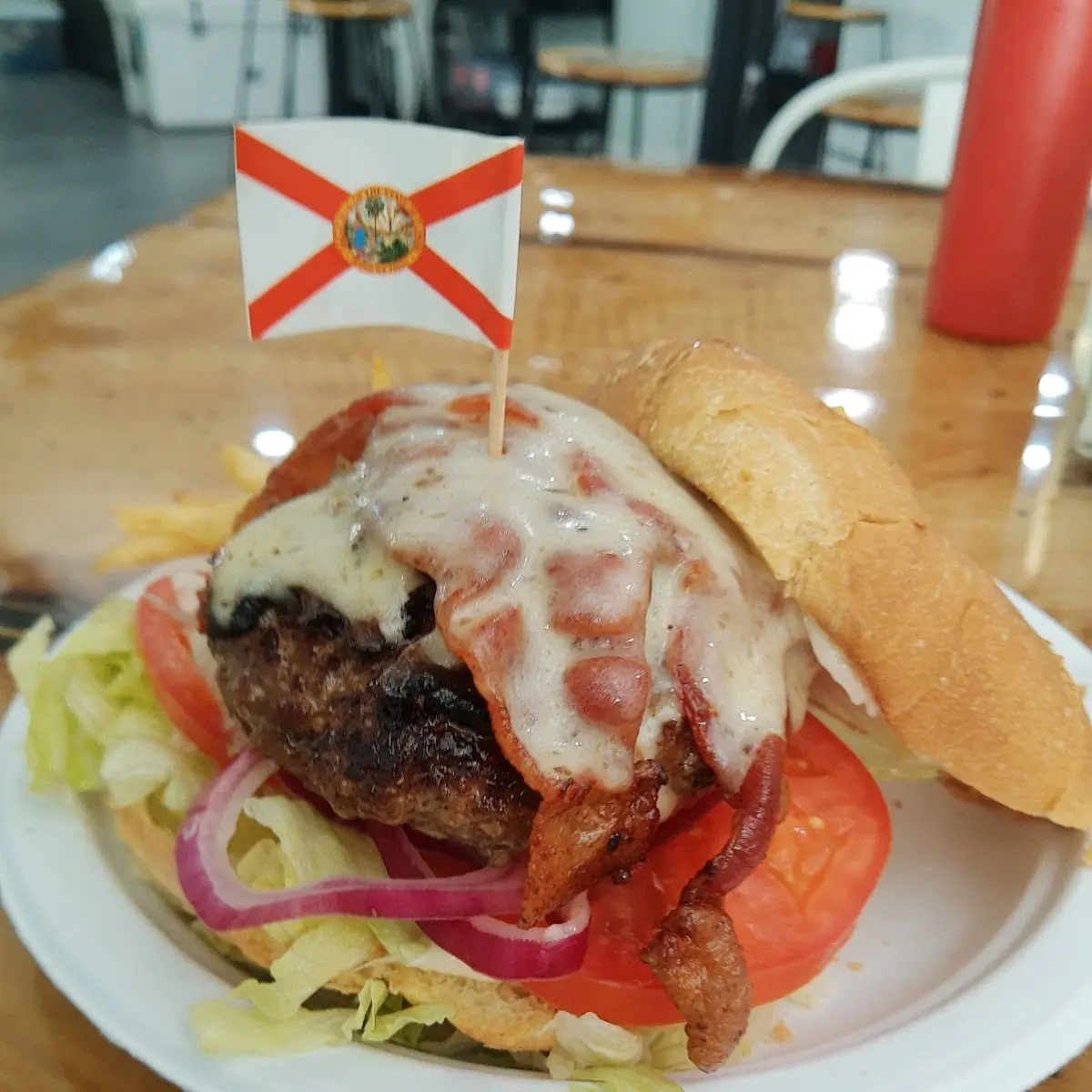 Bacon Mushroom Swiss Burger
