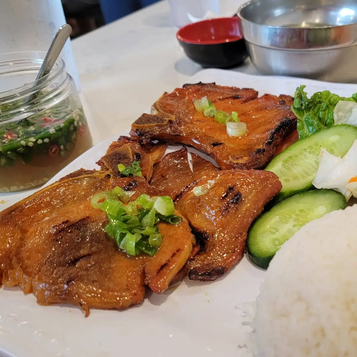 Pork Chop Broken Rice