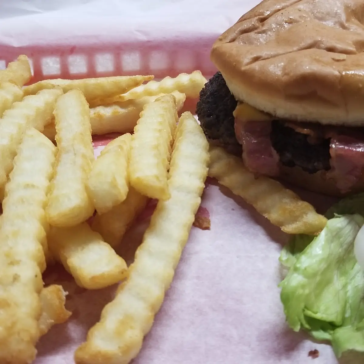 Bacon Cheeseburger with Fries