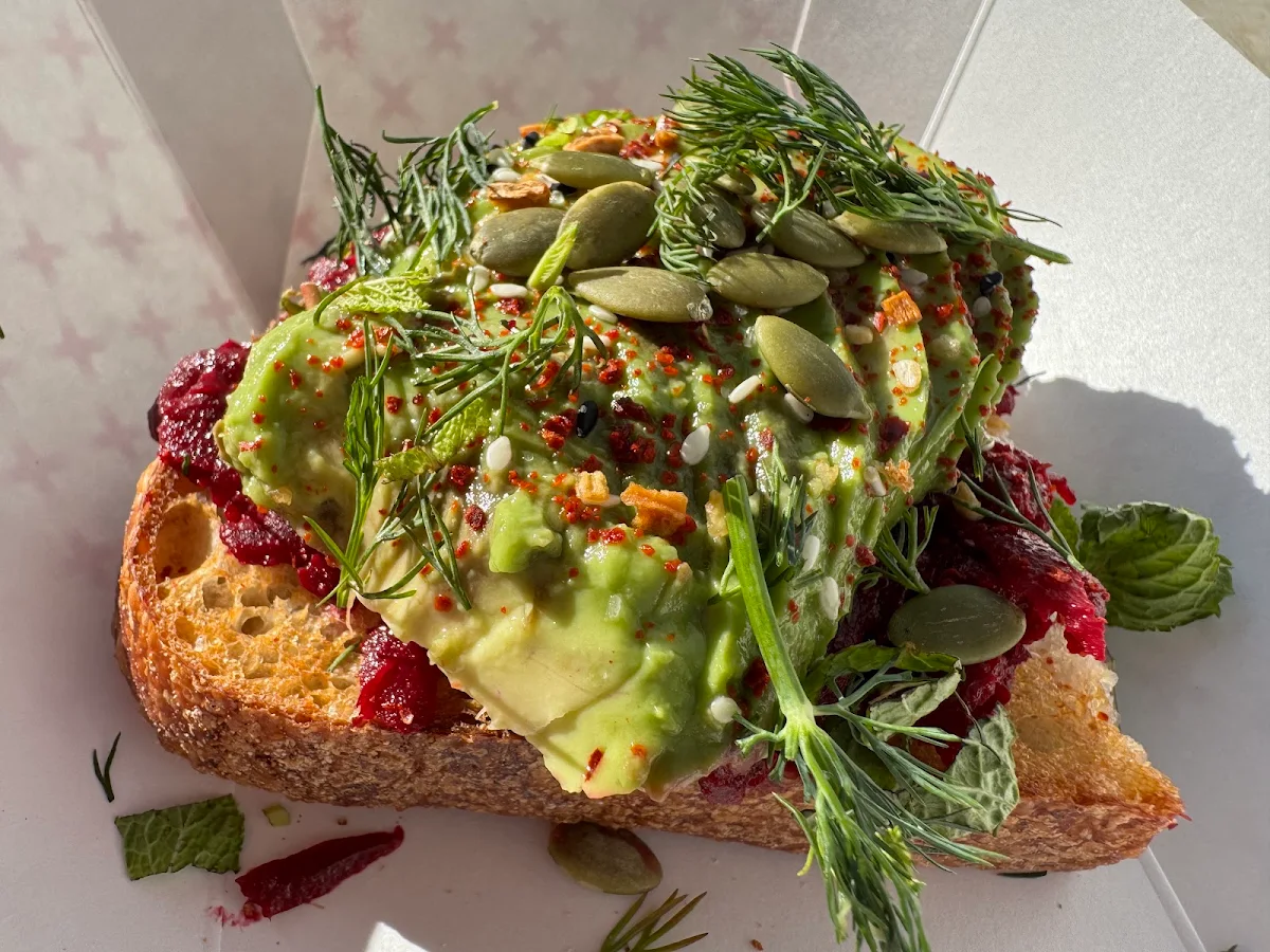 Avocado Toast with Beets
