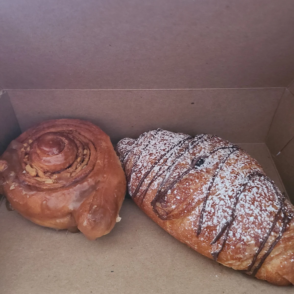 Chelsea Bun and Chocolate Croissant, Black Walnut Bakery Cafe