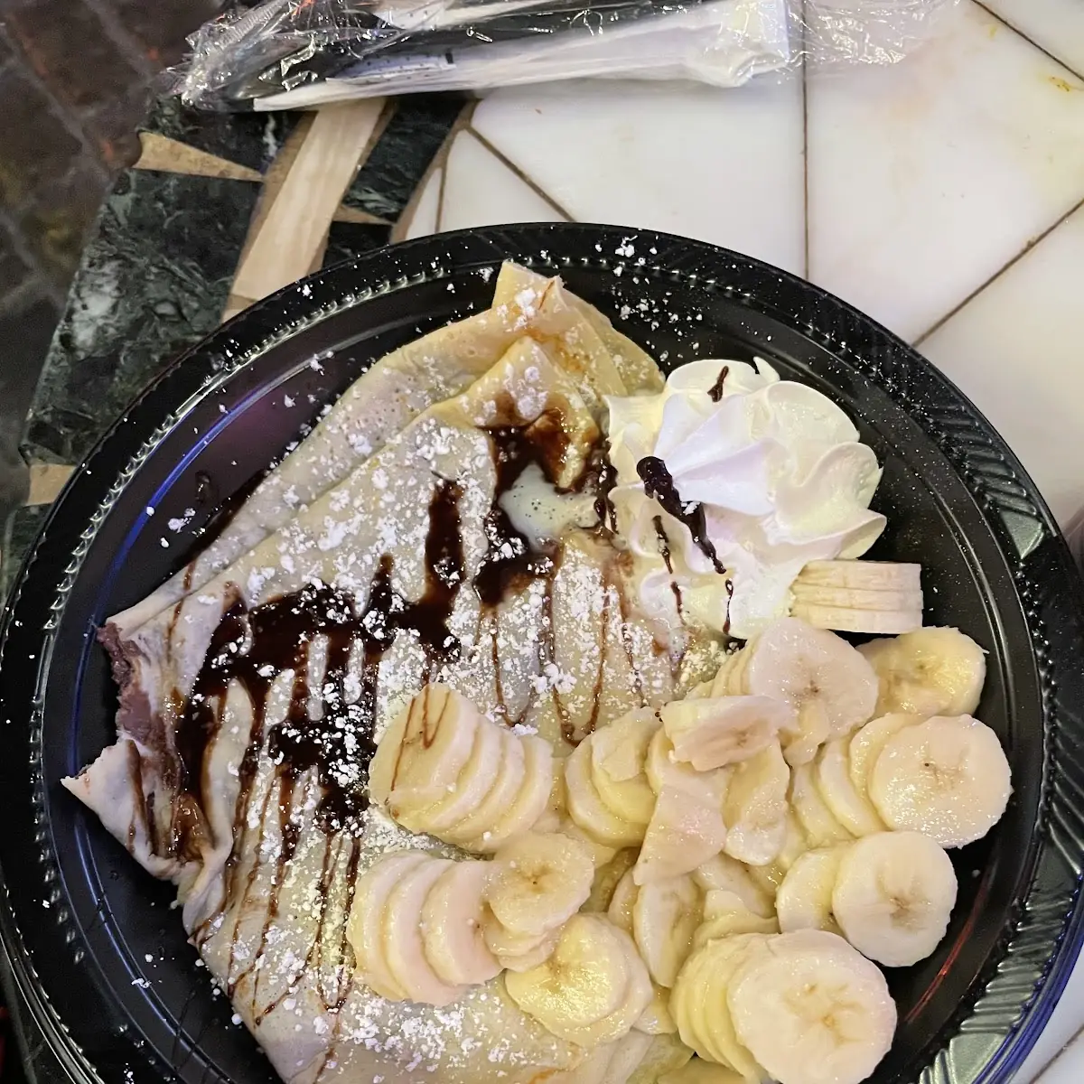 Nutella & Banana Crepe Asked for Bananas on the Side Instead of in the Crepe