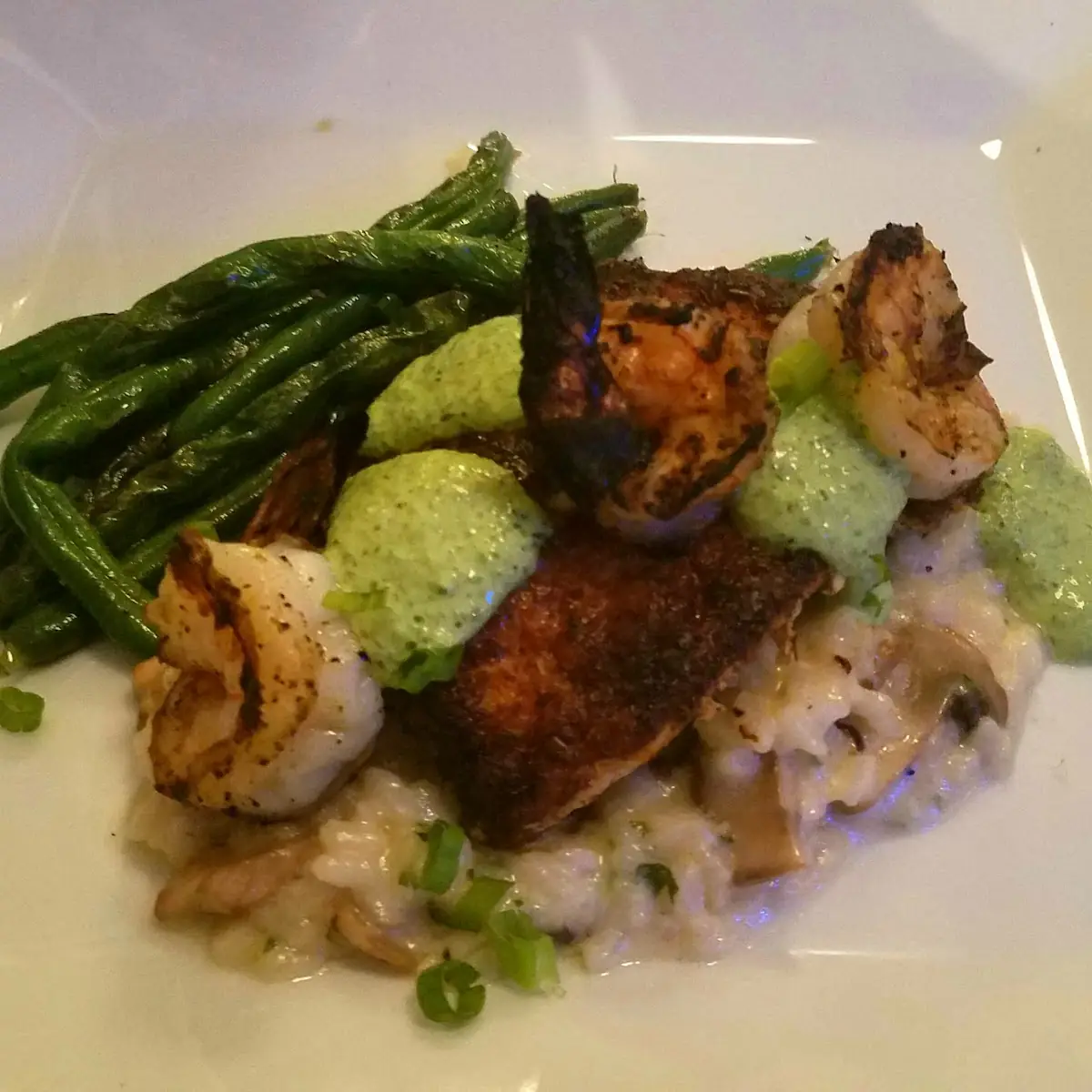 Red Snapper with Blackened Shrimp