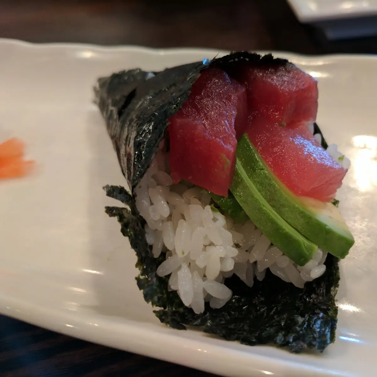 Tuna Avocado Hand Roll
