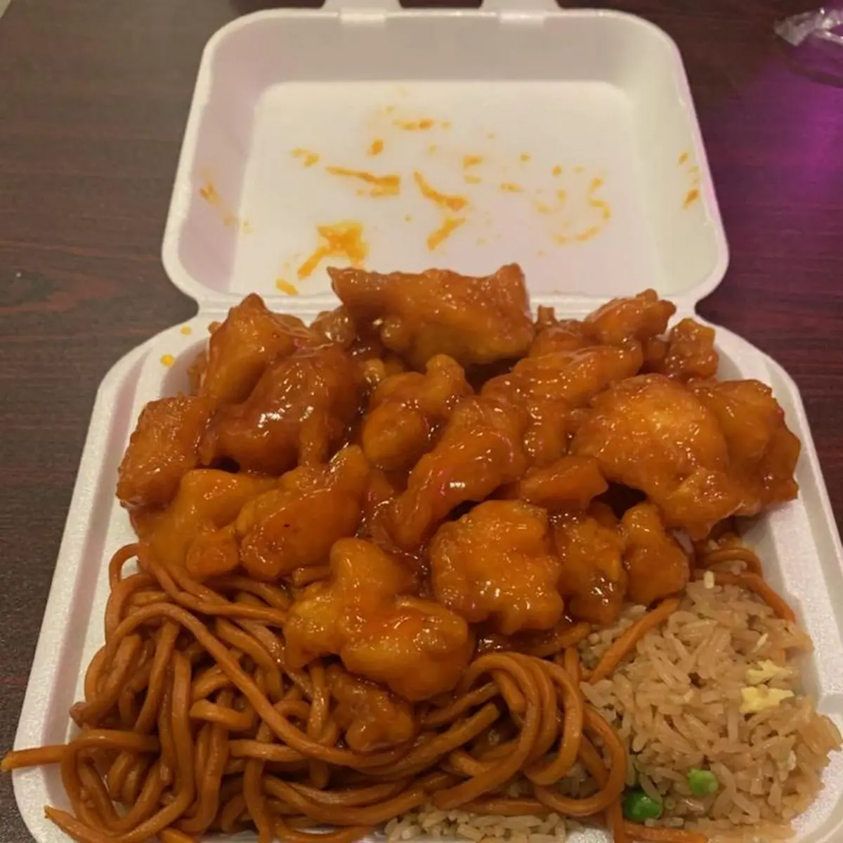 Chicken Fried Rice and Glazed Chicken