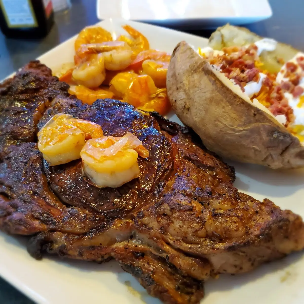 Ribeye Steak and Bake Potato