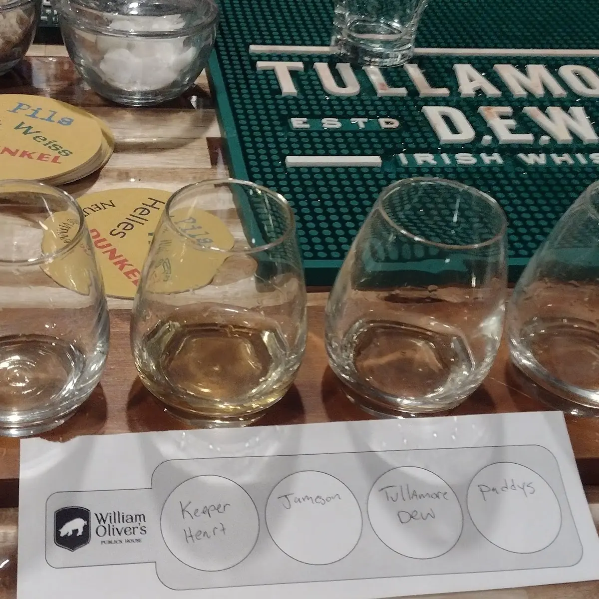 Irish Whiskey Flight