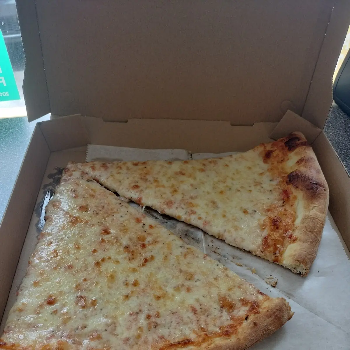 Plain Cheese Pizza Slice Brooklyn Pizza