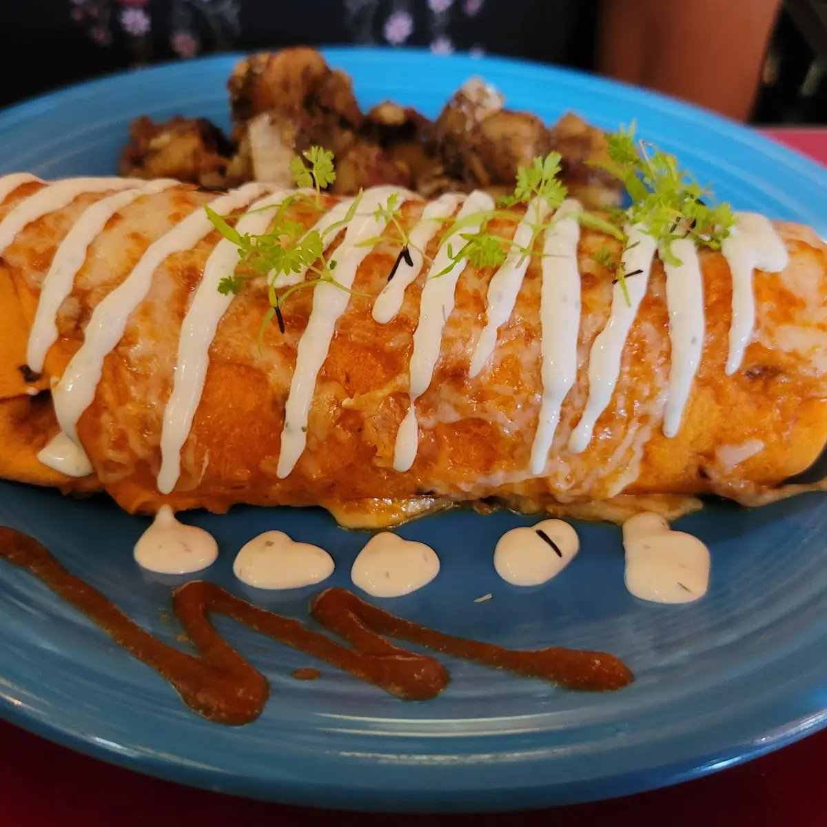 Lump Crab & Scrambled Egg Enchilada