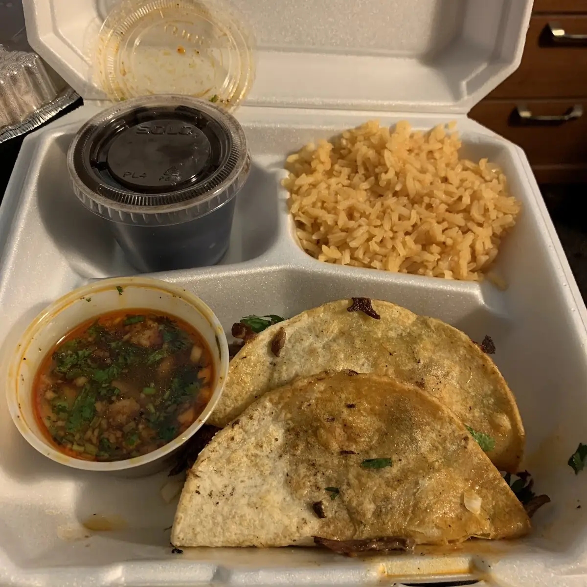 Beef Tacos with Black Beans and Rice