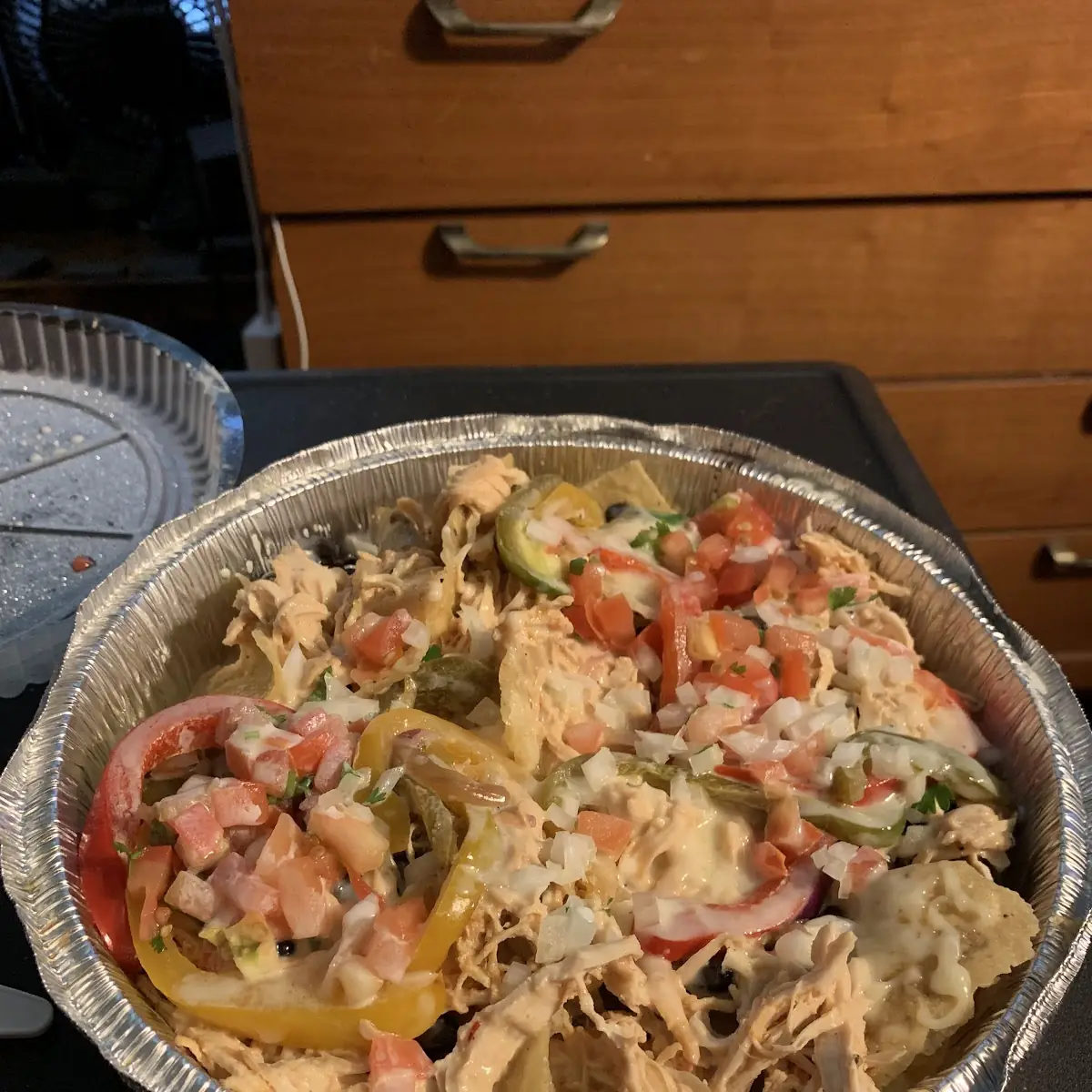 Shredded Chicken Nachos