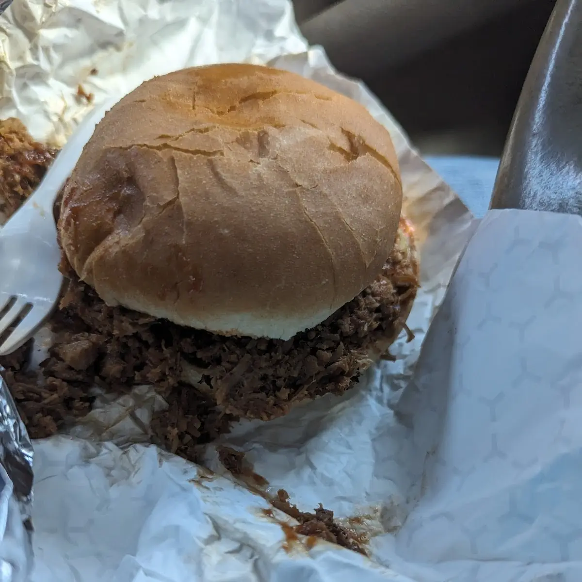 Chopped Brisket Sandwich