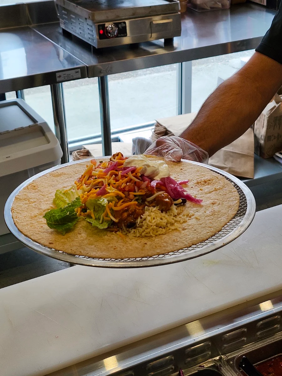 Curry Lamb Burrito with Assorted Toppings