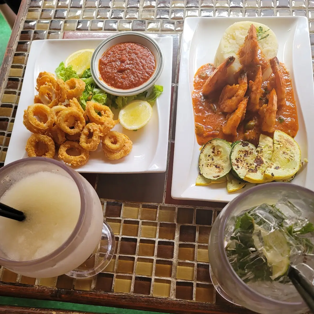 Shrimp Cinco De May on Right