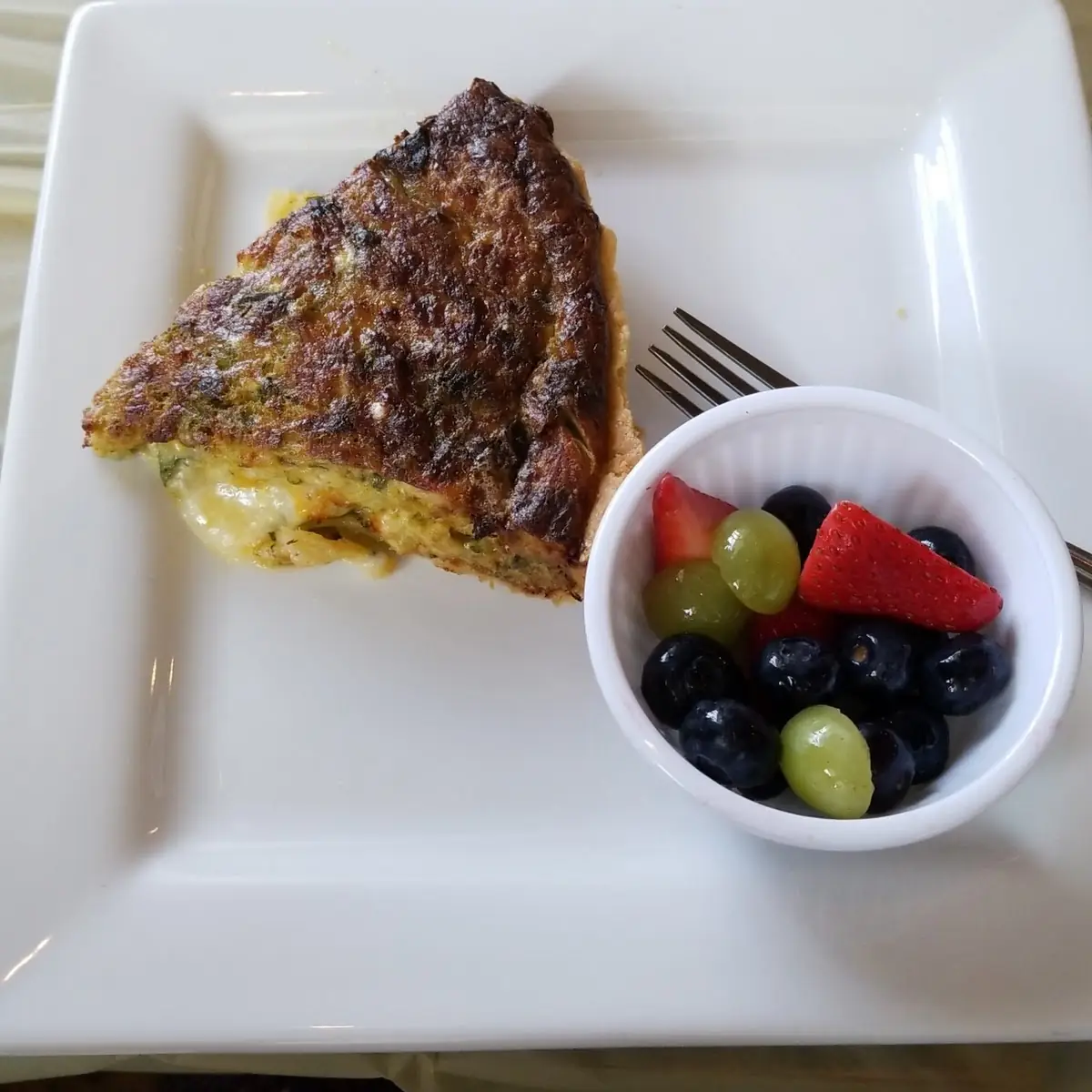 Quiche Chicken Pesto