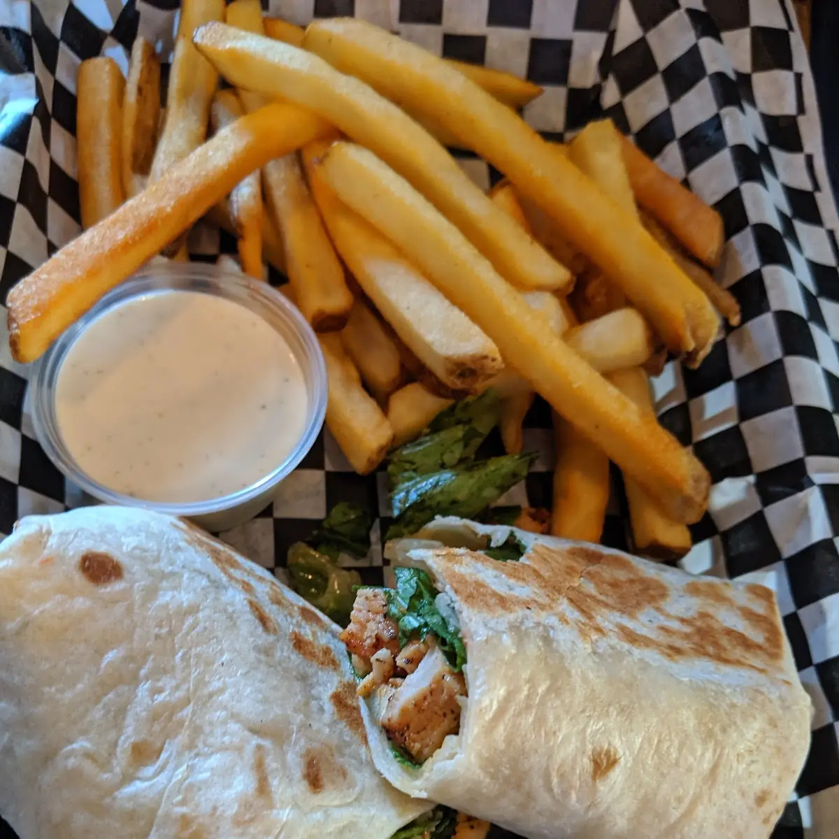 Blackened Chicken Caesar Wrap