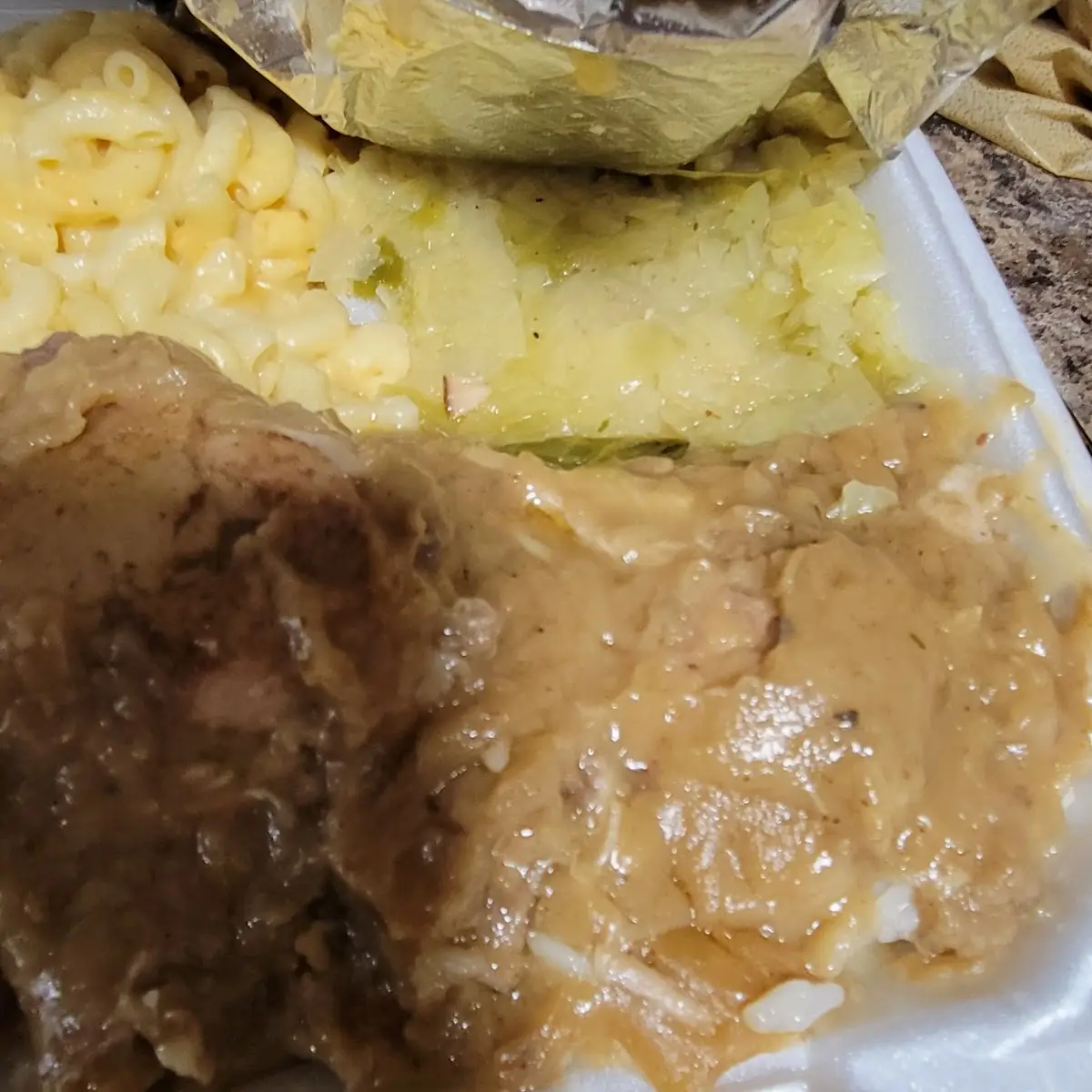 2 Smothered Pork Chops