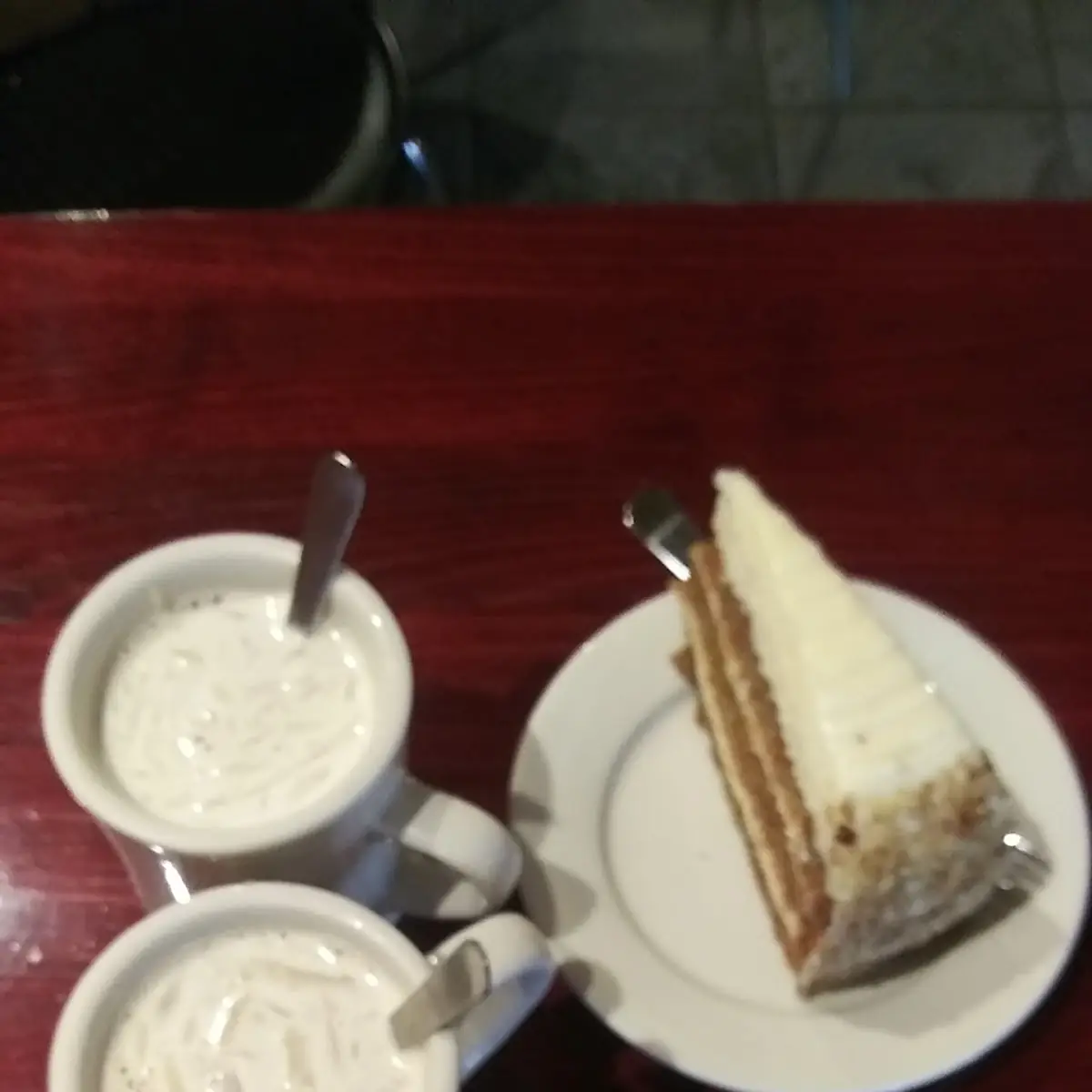 Ginger Latte and Carrot Cake