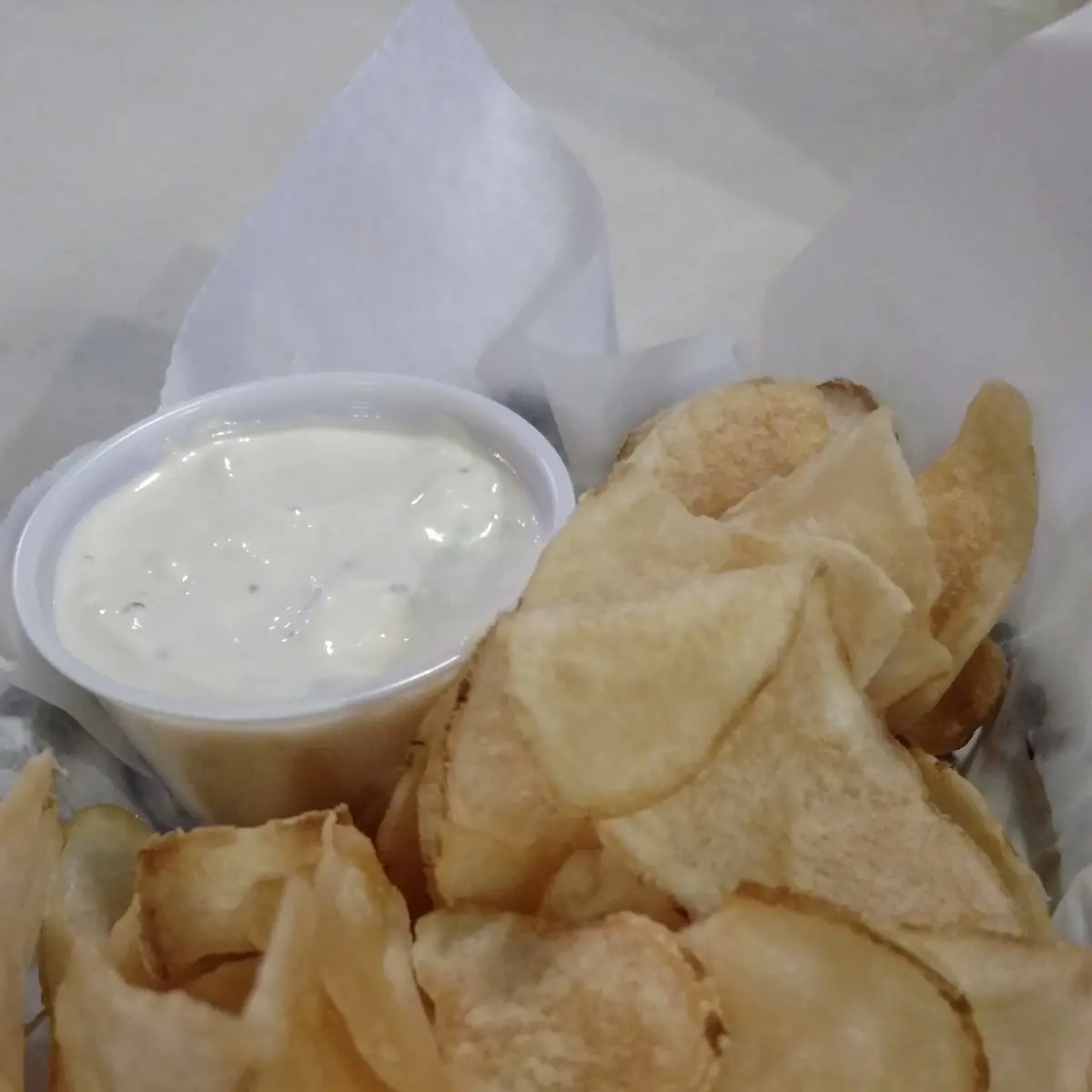 Hot Chips & Bleu Cheese Dip