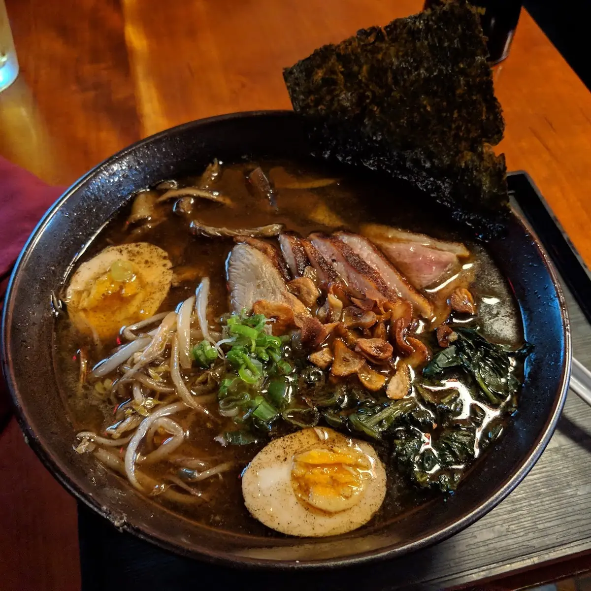 Ramen Black with Roast Duck