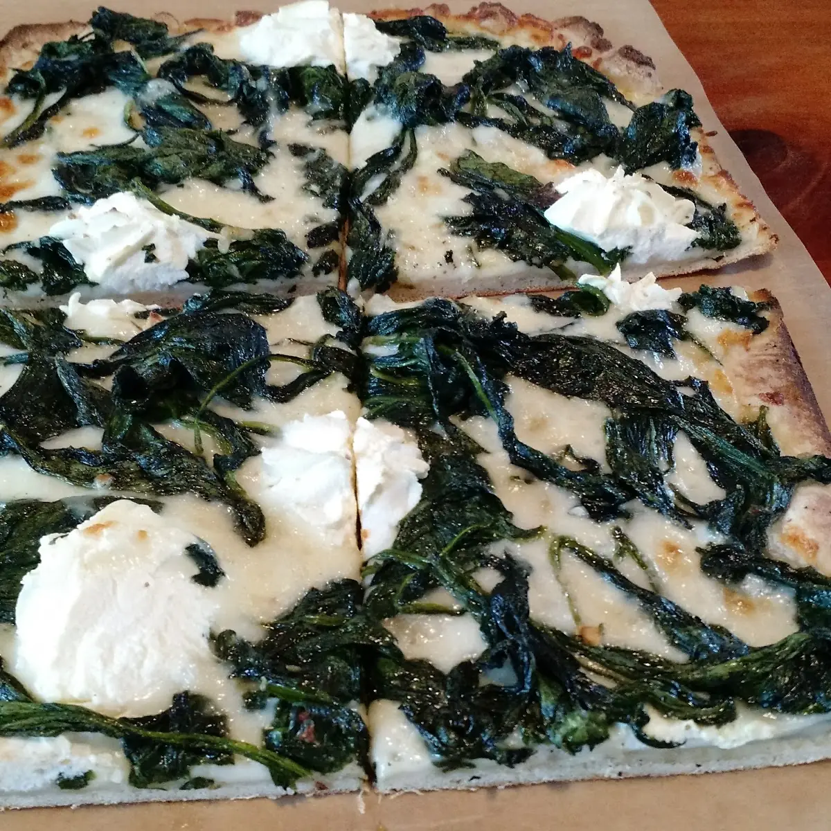 Sautéed Spinach with Fresh Garlic Ricotta Mozzarella