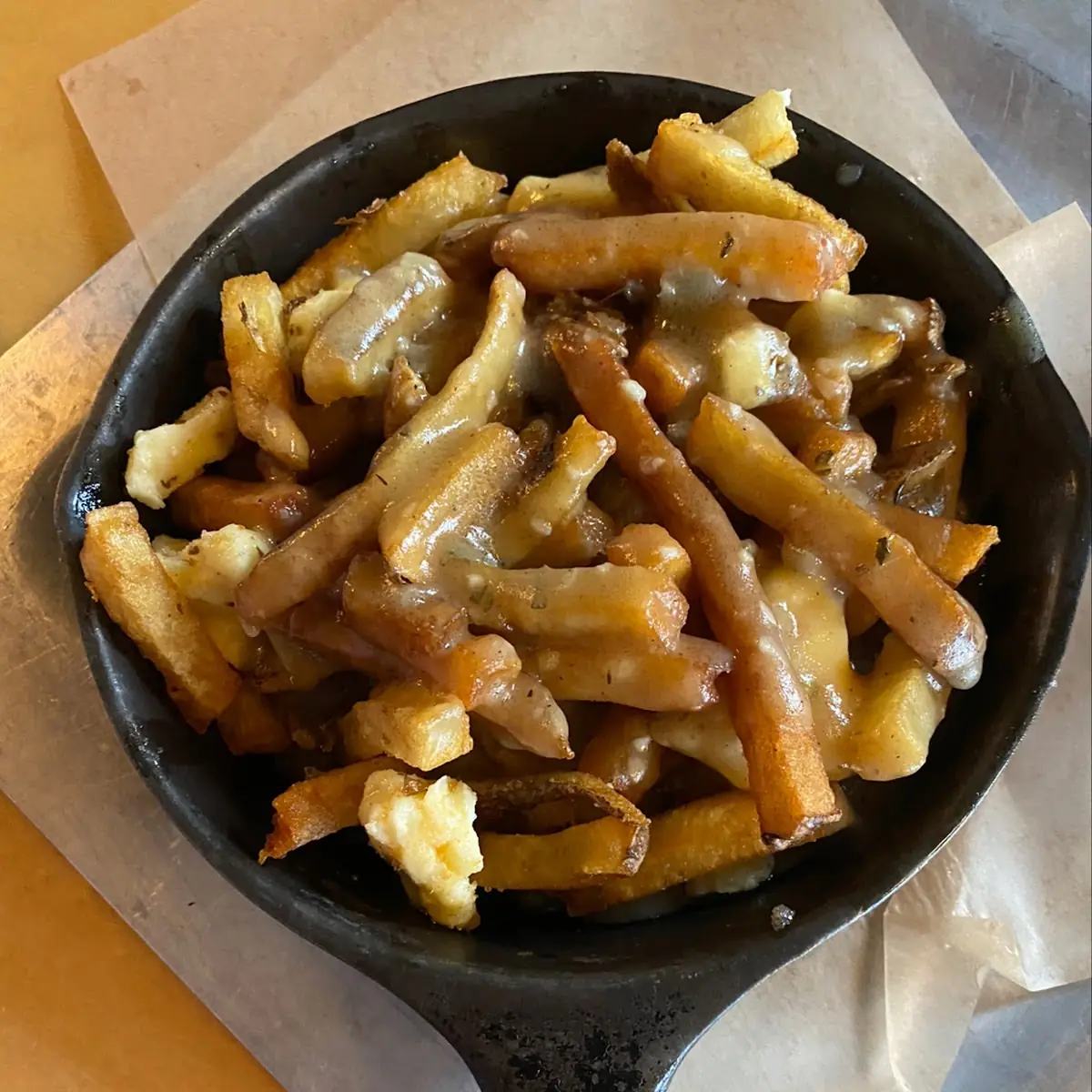 Duck Fat Fries Poutine with Brisket