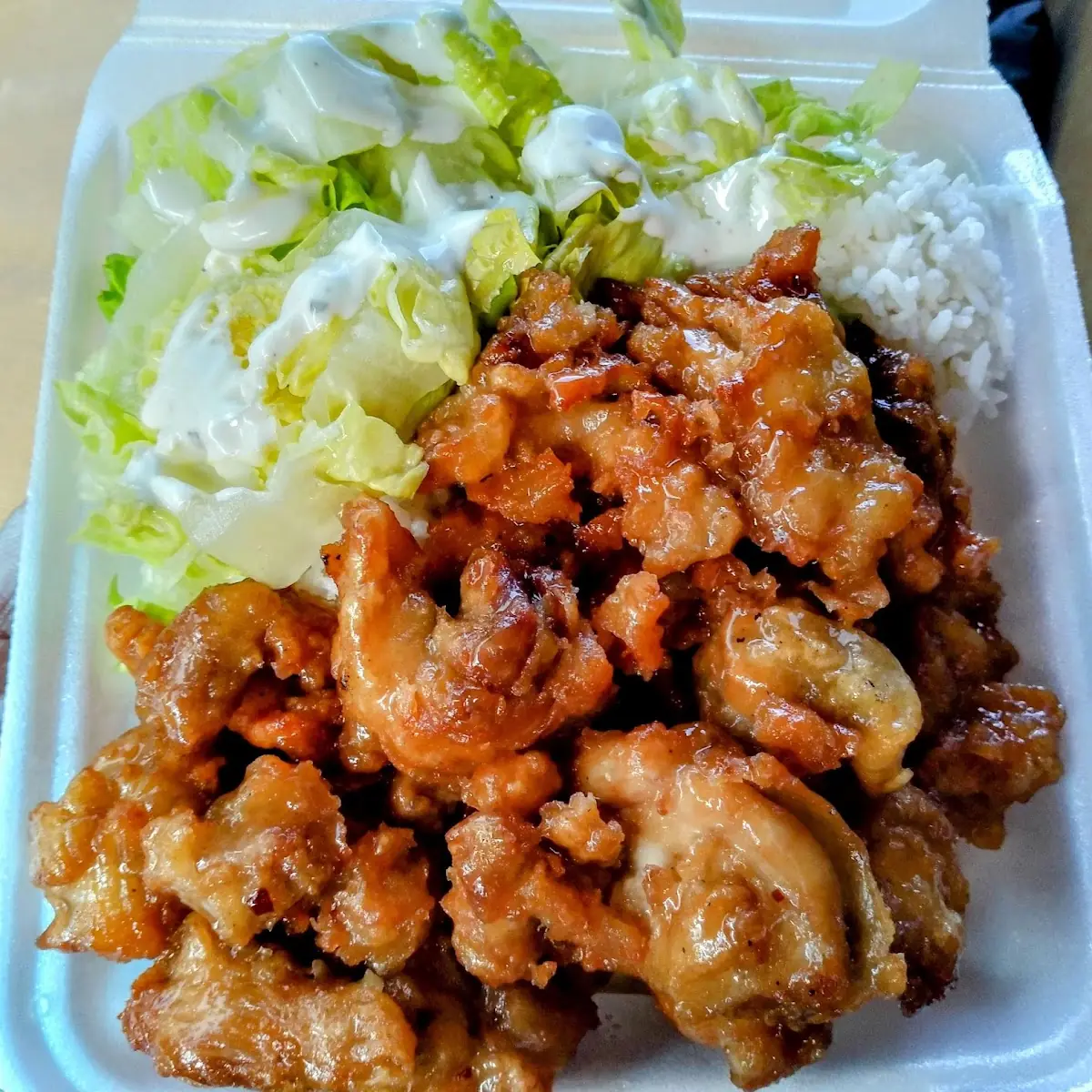 Orange Chicken Plate
