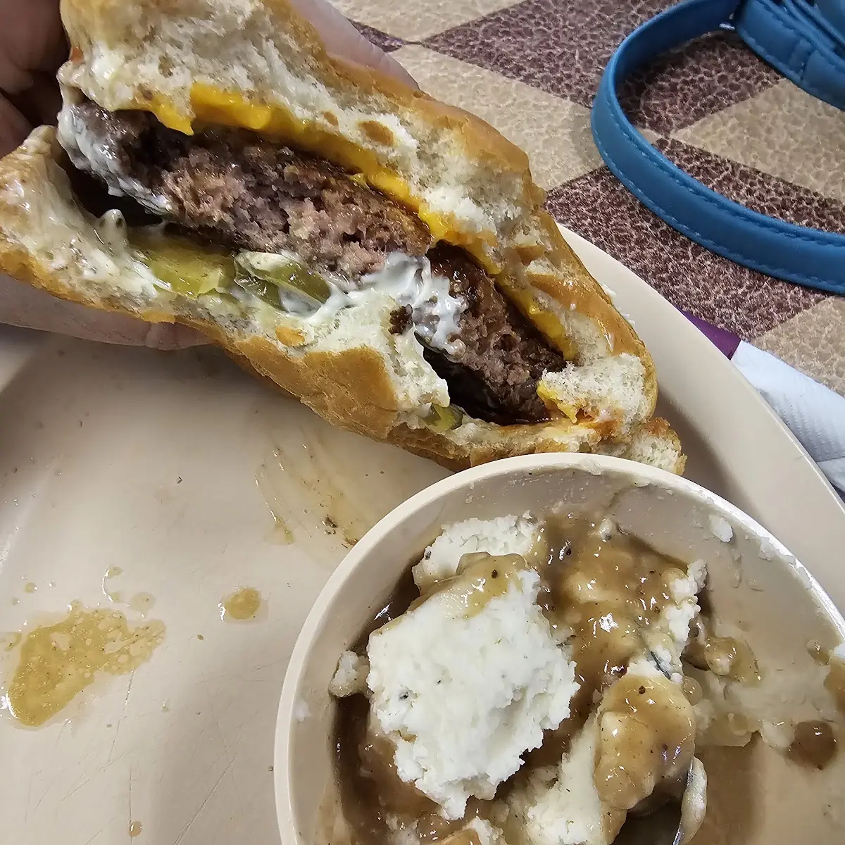 Hamburger with Mashed Potatoes