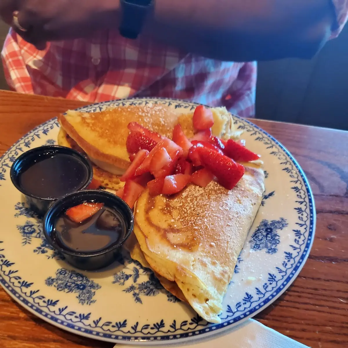 Cream Cheese Pancake Breakfast